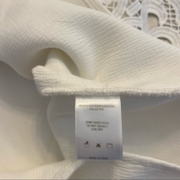 NWOT Anthropologie White Lace Dress 💟 - Picture 6 of 7